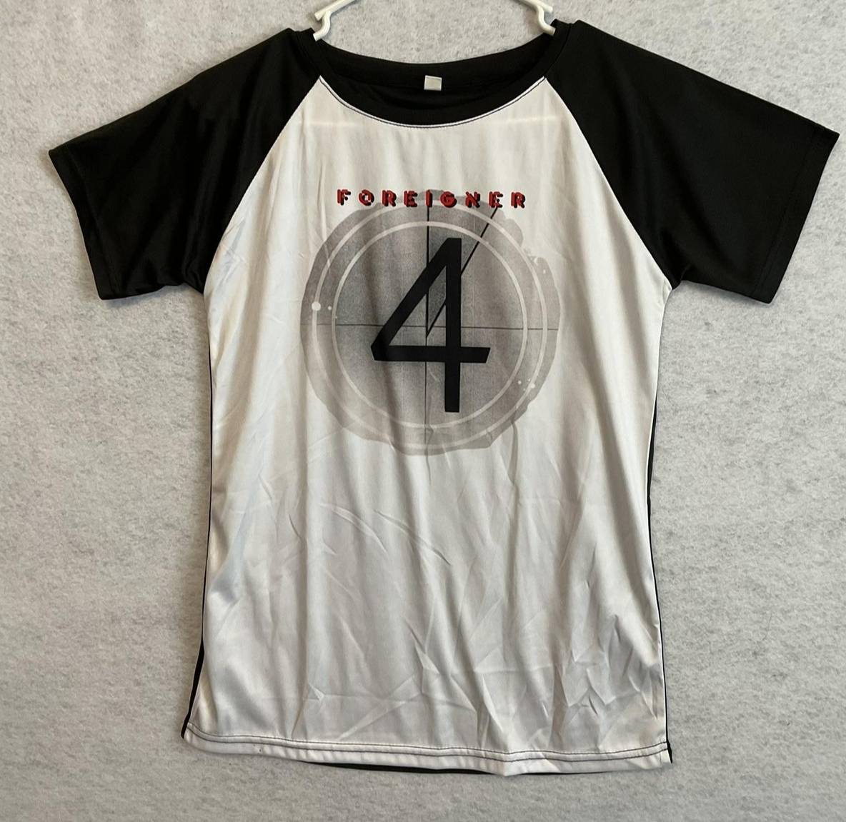 Foreigner Shirt Boys XS White Black 4 Album Graphic Tee Rock Band Music