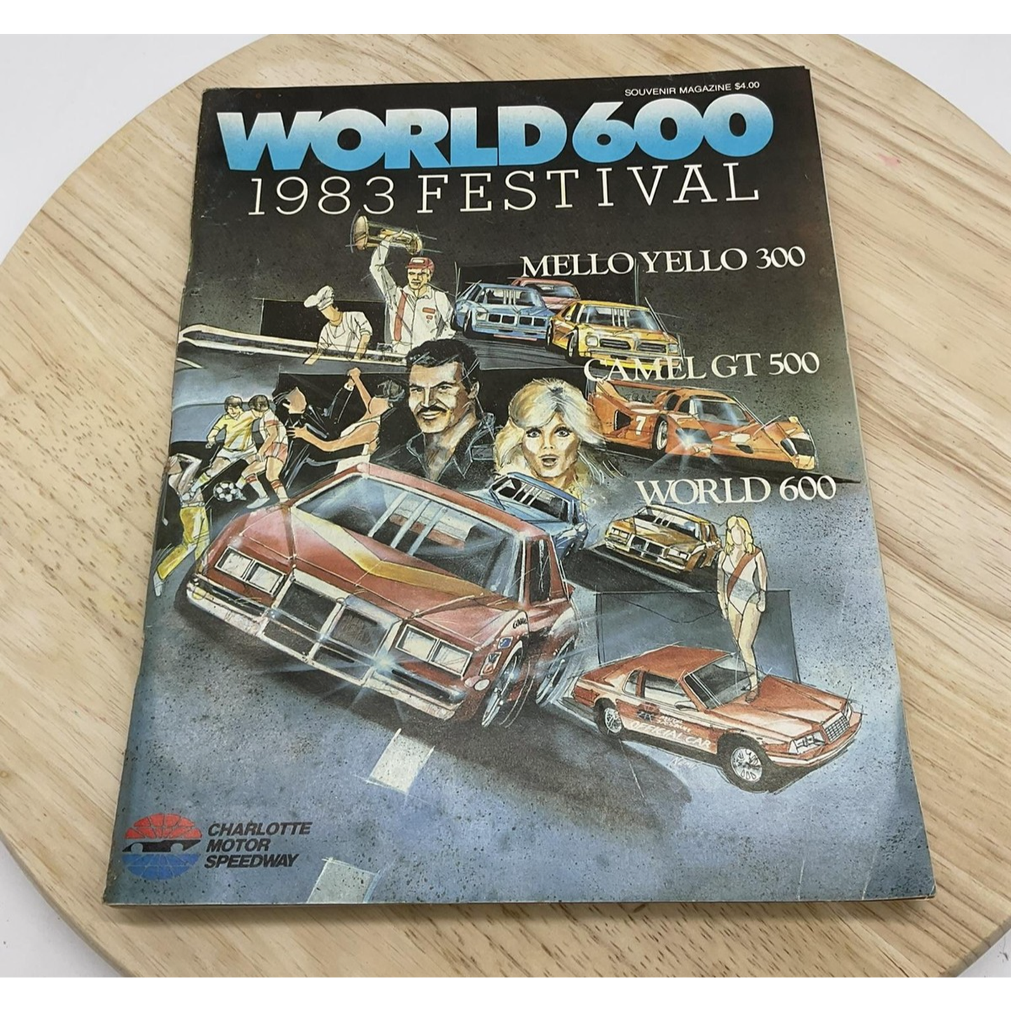 Vintage World 600 Program 1983 Festival Charlotte Motor Speedway NASCAR Race 80s