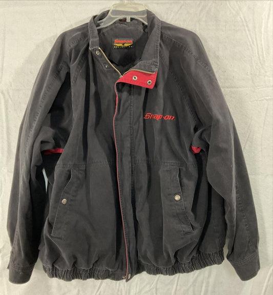 Snap-on Jacket Mens 3XL Black Canvas Bomber Quilted Insulated Full Zip Workwear