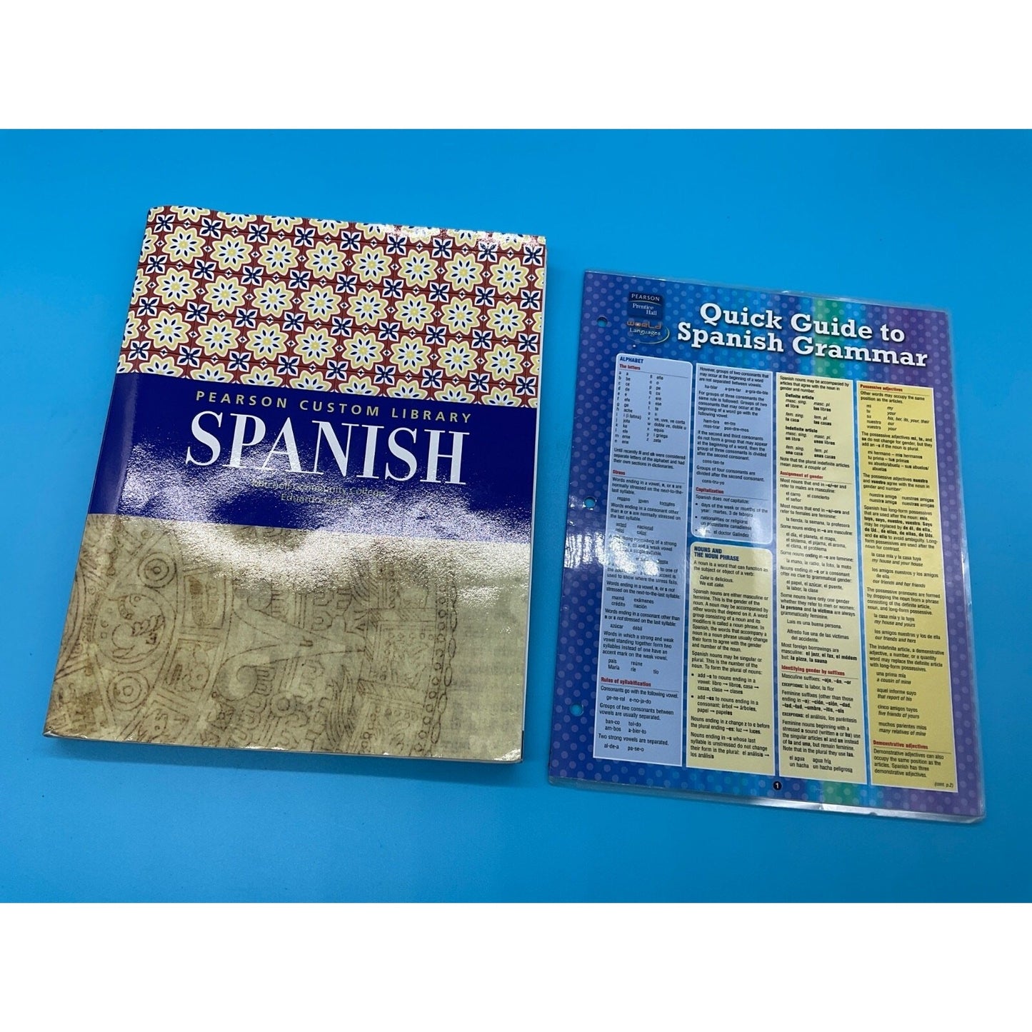Pearson Custom Library Spanish Textbook Mitchell College NC 2015 Eduardo Garcia