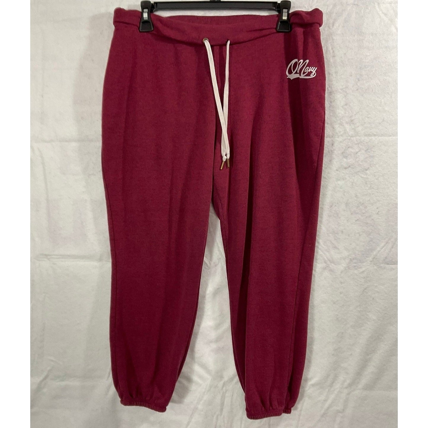 Old Navy Sweatpants Women Medium Burgundy Heathered Jogger Loungewear Joggers