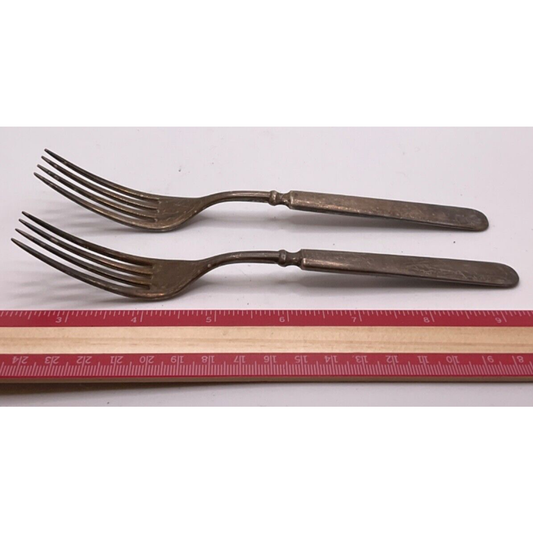 Wallingford CT WM. Rogers 12 DWT Silver-Plated Forks - 2 Count, Vintage, READ