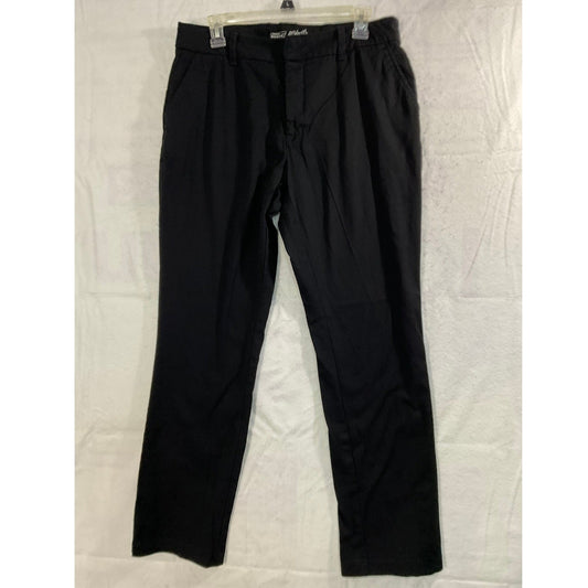 Genuine Dickies Perfectly Slimming Pants Womens Size 12 Black Straight Leg Work