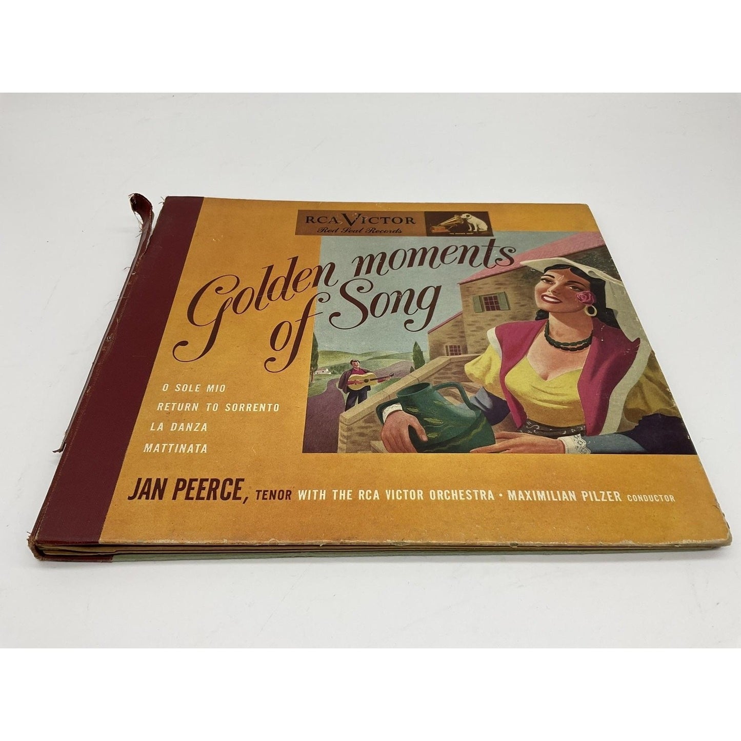 Vintage RCA Victor Golden Moments Of Song Jan Peerce 78 RPM Album Classical