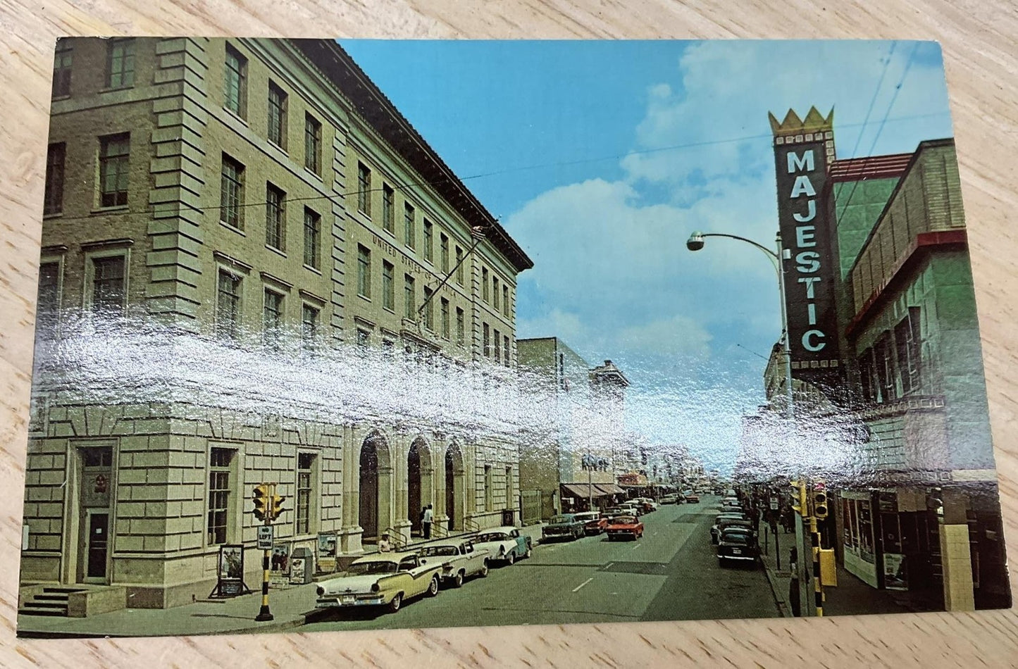 Vintage Downtown Elizabeth St Brownsville Texas Frank Whaley Postcard 5.5x3.5 In