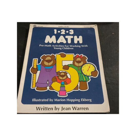 1 2 3 Math Jean Warren Pre-K Activities Book Totline Bears Preschool Ages 3–5