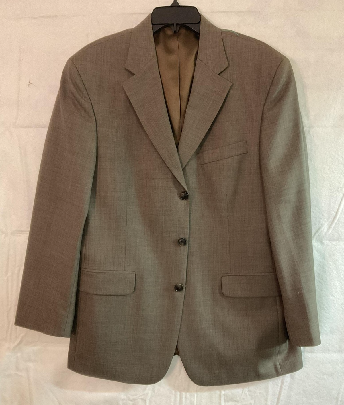 VTG Stafford Suit Jacket Men 40 Brown Wool Three Button Lined Blazer Honduras