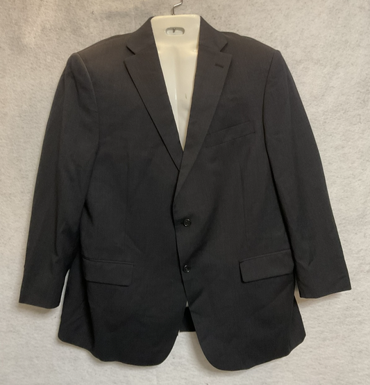 Hart Schaffner Marx Suit Jacket Men 46 Gray Wool Two Button Lined Blazer USA