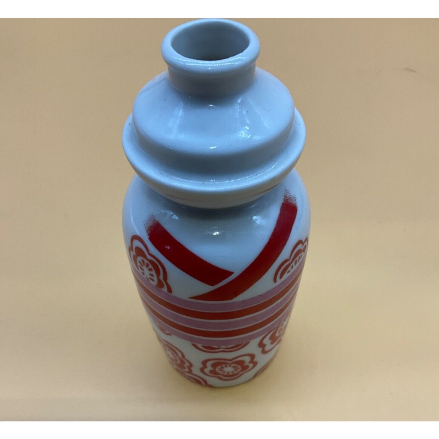 VTG Kamotsuru Porcelain Japanese Sake Jug Bottle Made in Japan