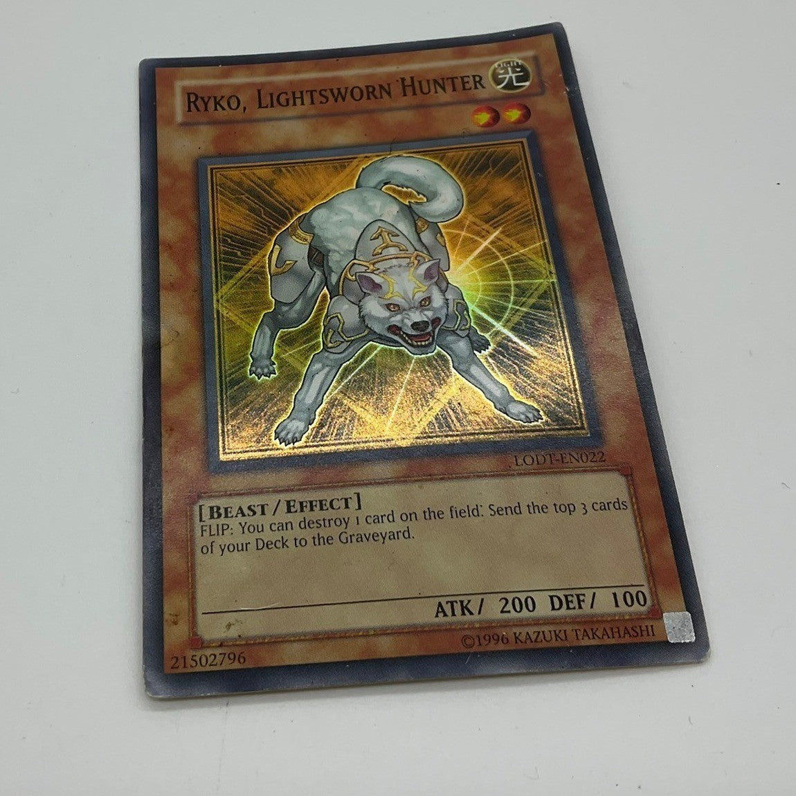 Ryko, Lightsworn Hunter LODT-EN022 TWED Unlimited YU-GI-OH