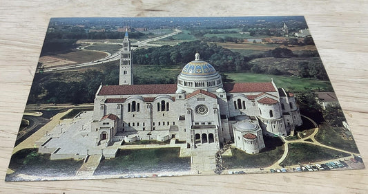 Vintage National Shrine Immaculate Conception Prince Color Postcard 5.5x3.5 In