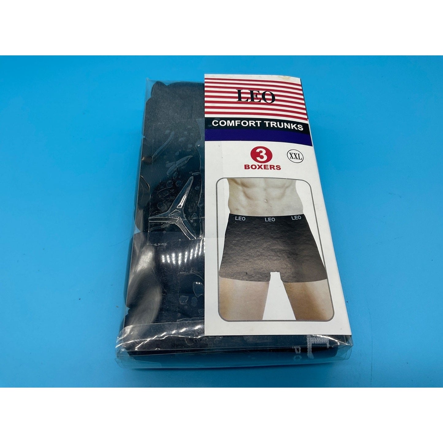 LEO Comfort Trunks Boxer Briefs XXL 3-Pack Underwear LPB-218663 Open Box