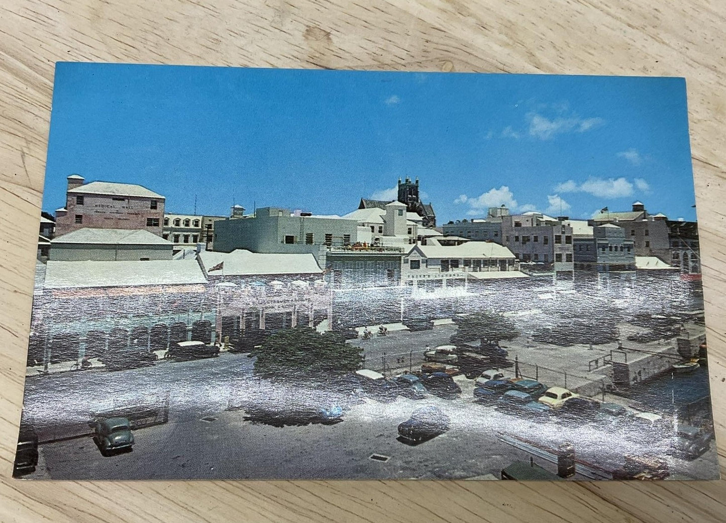 Vintage Front Street Hamilton Bermuda Postcard Photochrome Standard 5.5 X 3.5