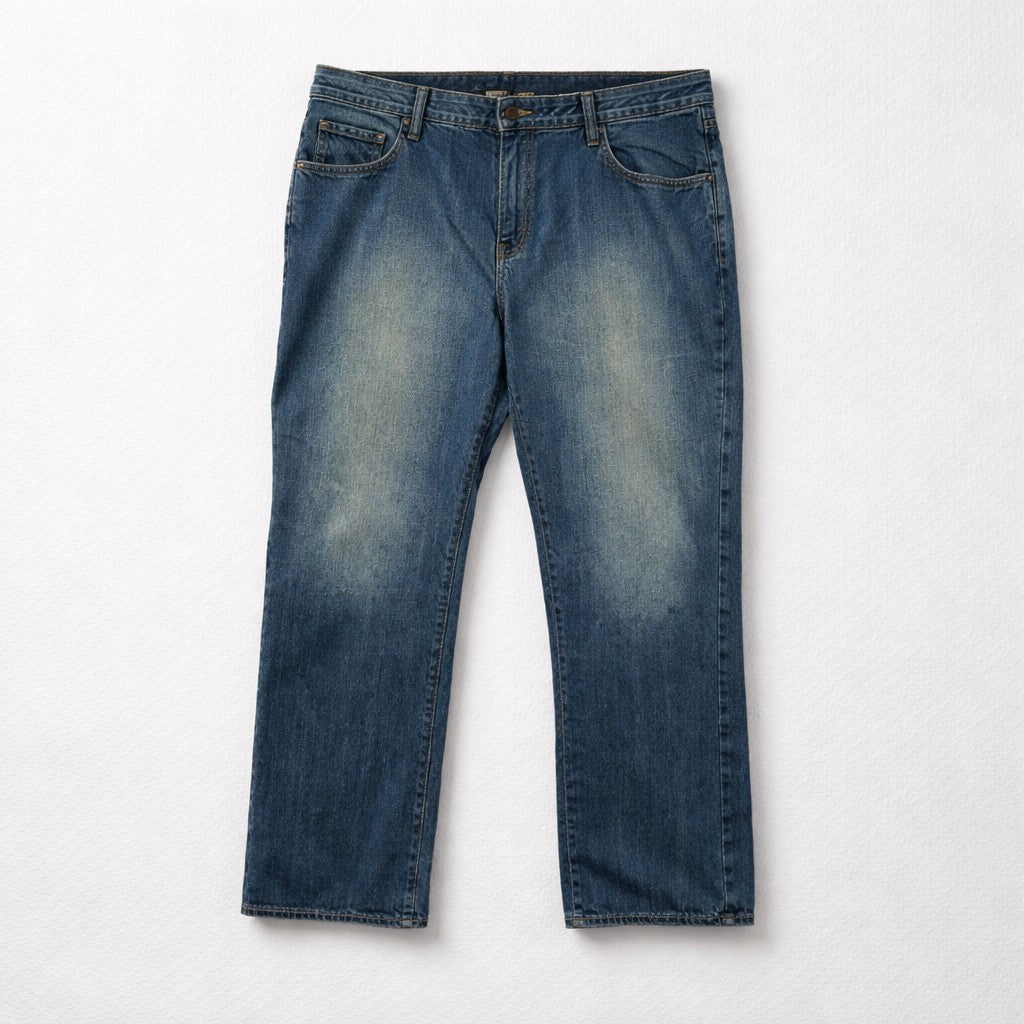 Old Navy Jeans Mens 40x32 Blue Regular Fit Straight Leg Denim 5-Pocket High Rise