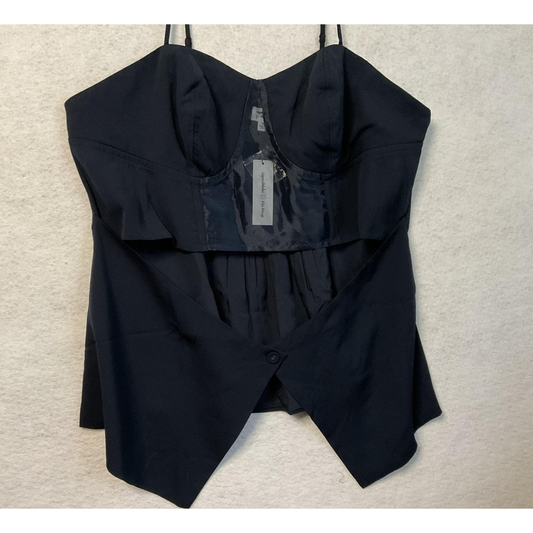The Drop Signedblake Corset Top Womens 3X Black Bustier Peplum Adjustable Straps
