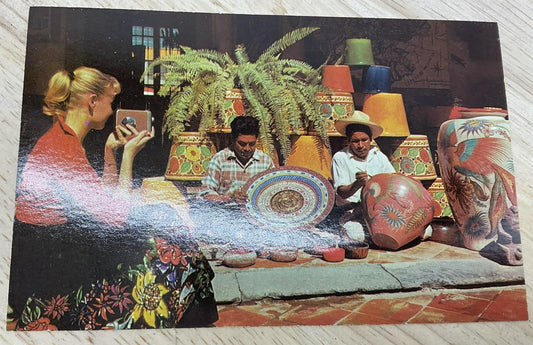 Vintage Arts And Crafts Of Mexico Rio Grande Color Postcard 5.5x3.5 In