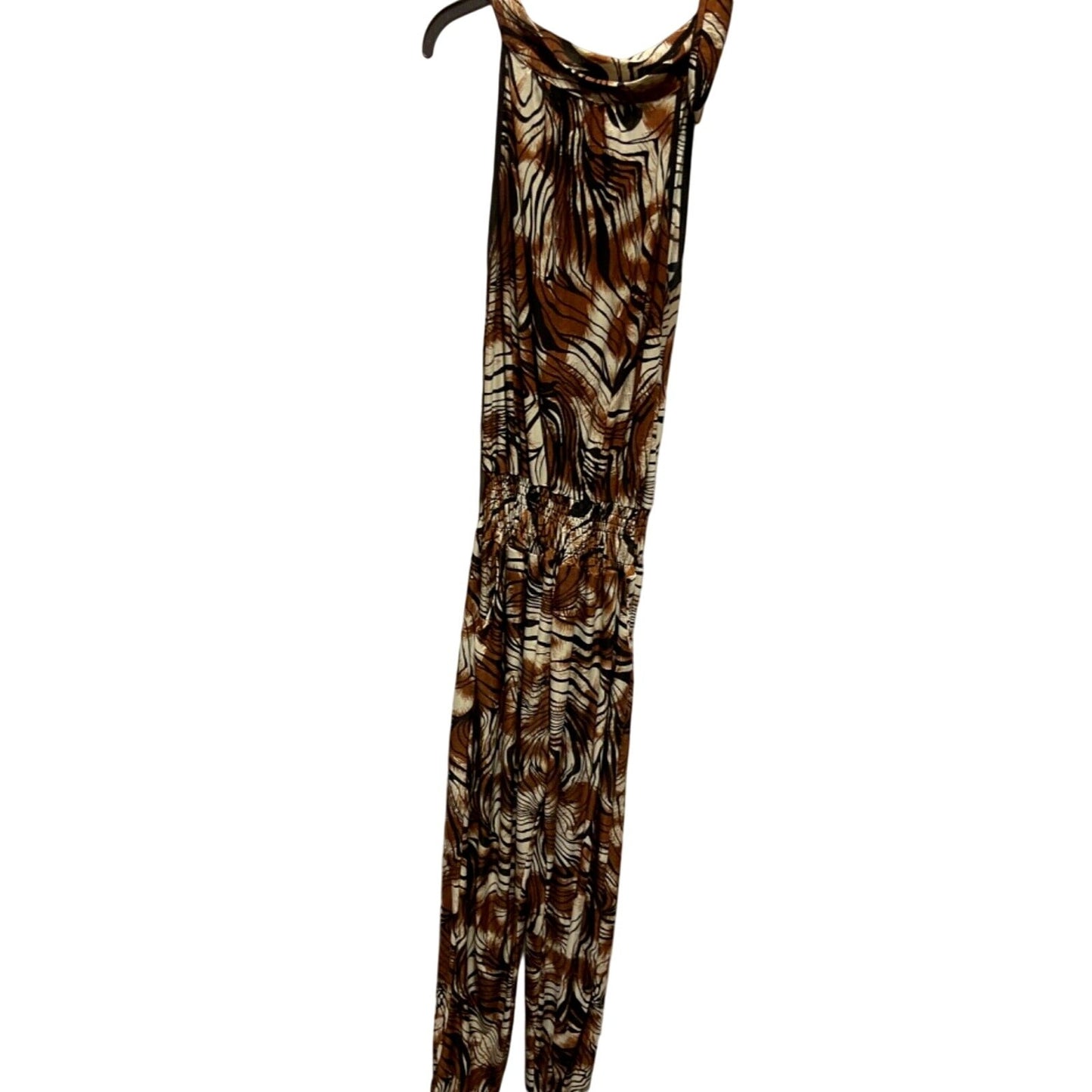 Women's Med Romper, Sleeveless, Multicolor, Elastic Waist, Jeggings Look