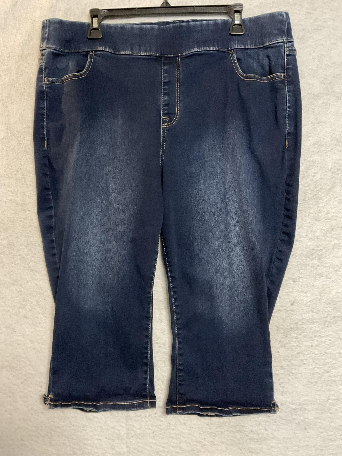 Lane Bryant Jeans Womens 20 Dark Wash High Rise Pull On Jegging Crop Stretch