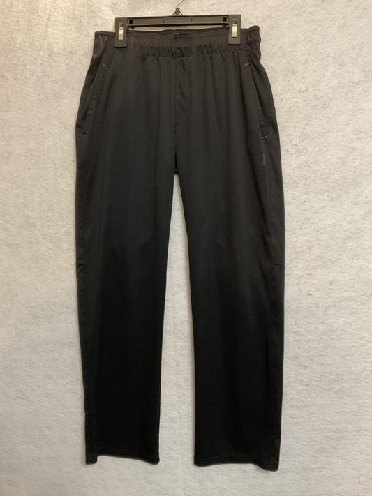 Reebok Pants Boy Large Black Track Woven Drawstring Waist Athletic Gym Pockets