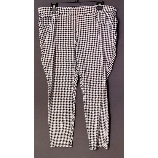 No Boundaries Houndstooth Pants XL Stretch Polyester Spandex 15/17 Jeggings