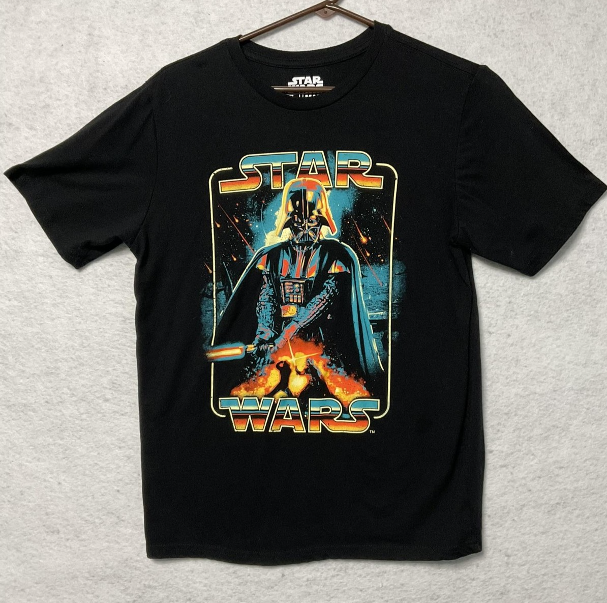 Star Wars Shirt Mens 2XL Black Darth Vader Graphic Tee Mad Engine Short Sleeve