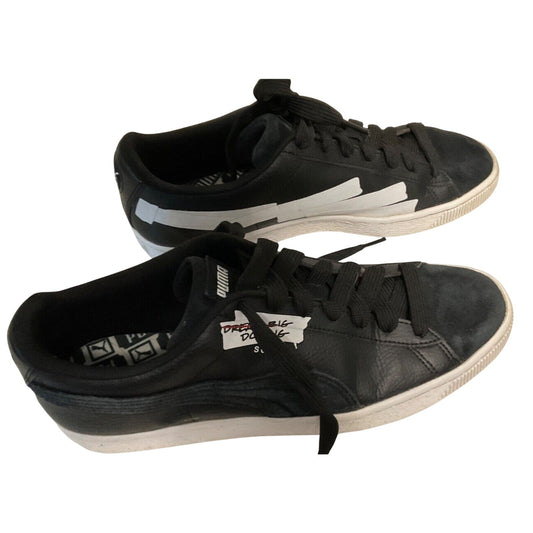 PUMA Men's Black Suede THE BEGINNING IS HERE Sneakers 385507 SZ 9.5 US Athletic