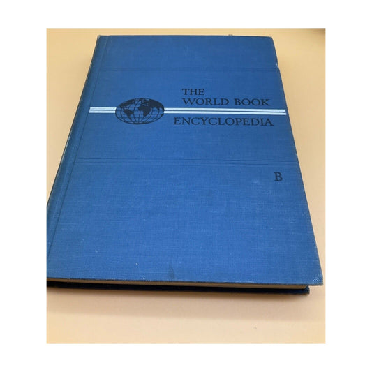 1961 World Book Encyclopedia Vol 2”B”, Vintage Hardcover, Field Enterprises