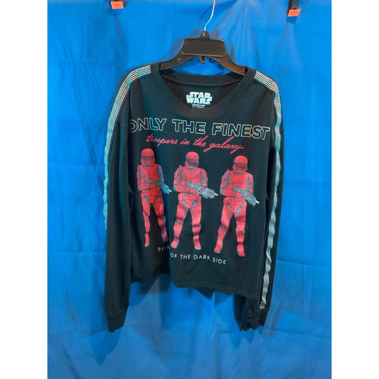 Star Wars Youth XXL Long Sleeve T-Shirt  Graphic Tee Power of the Dark Side