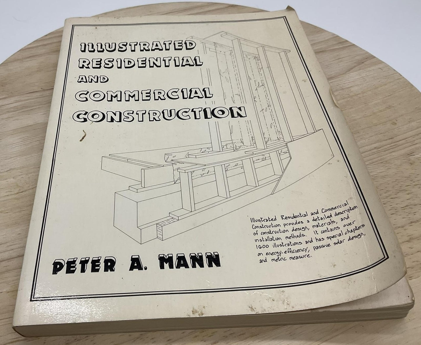 Vintage Illustrated Residential Commercial Construction Mann Prentice White PB