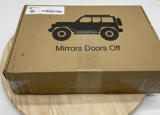 Rectangular Side View Door Mirrors Doors Off Pair Left Right Black Blind Spot