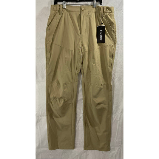 Fioboc Performance Pants Mens 2XL Khaki New Tactical Hiking Outdoor Trousers