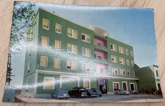 Vintage Abdera Hotel Adra Almería Spain Color Photochrome Postcard 6 X 4 In
