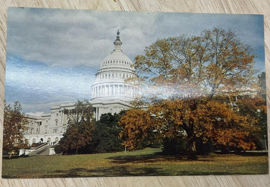 Vintage United States Capitol Washington D.C. Linen Color Postcard 5.5 X 3.5 In