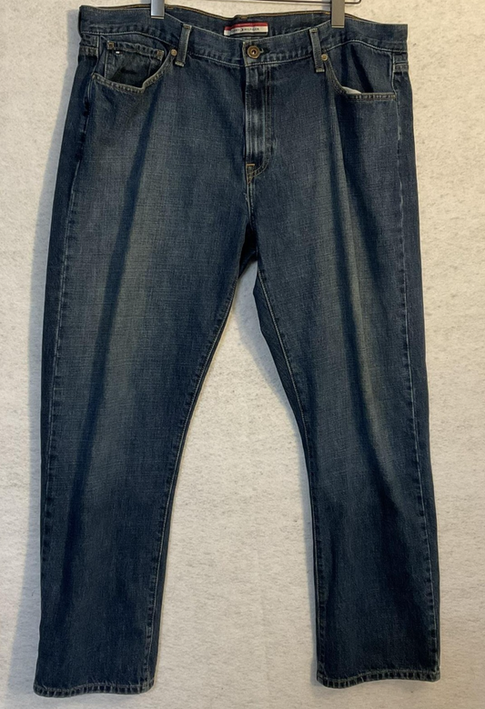 Tommy Hilfiger Jeans Mens 40x30 Blue Medium Wash Straight Classic Denim 5-Pocket