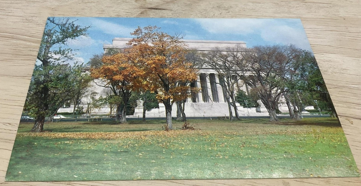Vintage National Archives Building Washington DC Photochrome Postcard 5.5x3.5 In