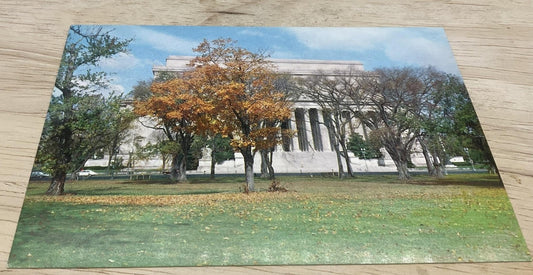 Vintage National Archives Building Washington DC Photochrome Postcard 5.5x3.5 In