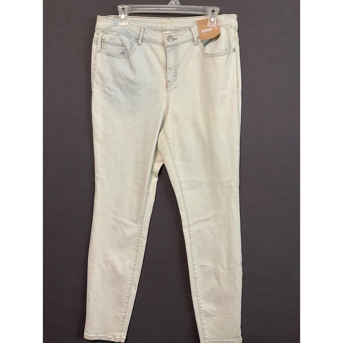 R1893 Roebuck & Co. Hi-Rise Jeggings Skinny Leg Light Wash Size 14 NWT