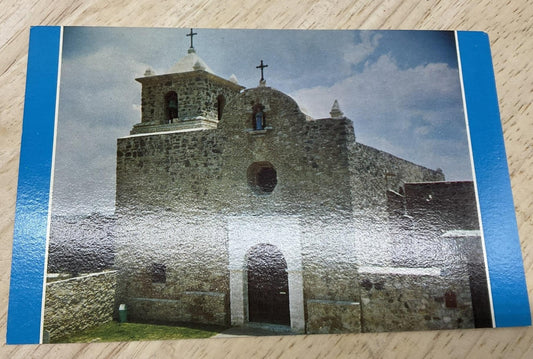 Vintage Mission La Bahia Goliad Texas Color Postcard Standard 5.5 X 3.5 In
