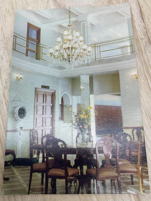 Vintage Balneario Y Aguas Lanjaron Sala Color RPPC Spain Postcard 5.5x3.5