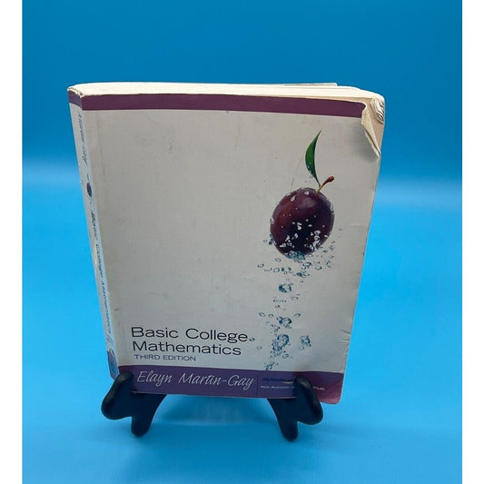 Basic College Mathematics Elayn Martin-Gay Third Ed. + Test Prep CD