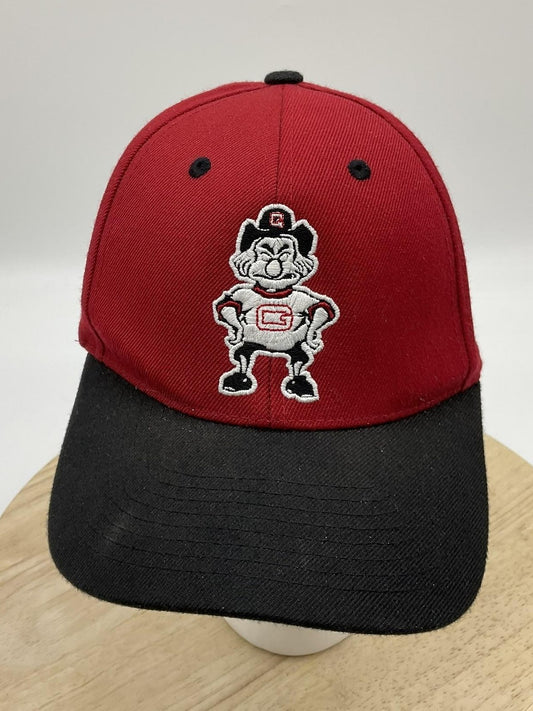 Guilford Team Hat Cap Strap Back Mens Red Black Baseball Wool Zephyr One Size