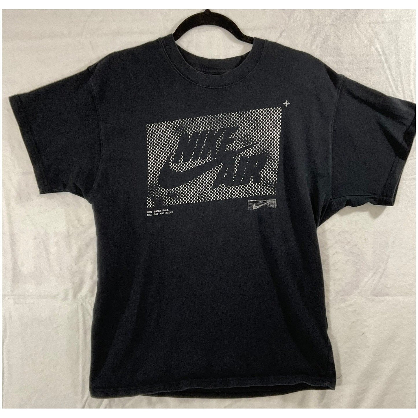 Nike Air Basketball T-Shirt Mens Small Black Graphic Short Sleeve Tee Cotton