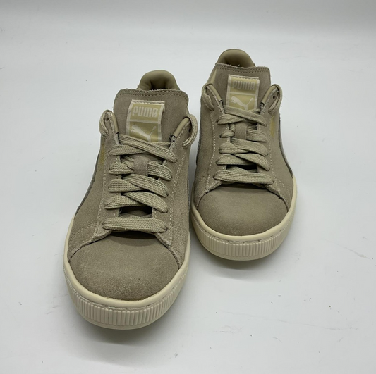 Puma Shoes Mens 6 Beige Suede Classic Low Lace Up Casual Sneakers Skate Style