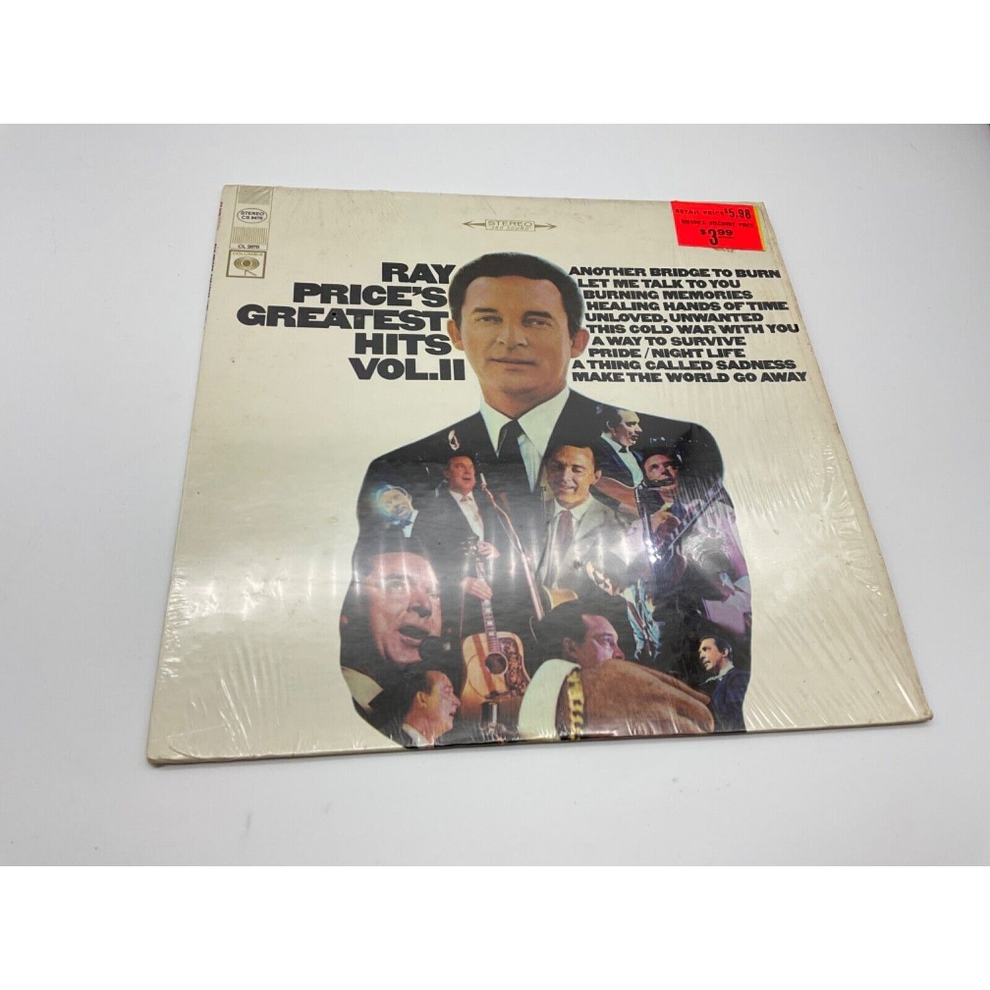 Ray Price "Greatest Hits Vol. II" Vinyl LP, Columbia Records, 33 RPM, EX Conditi