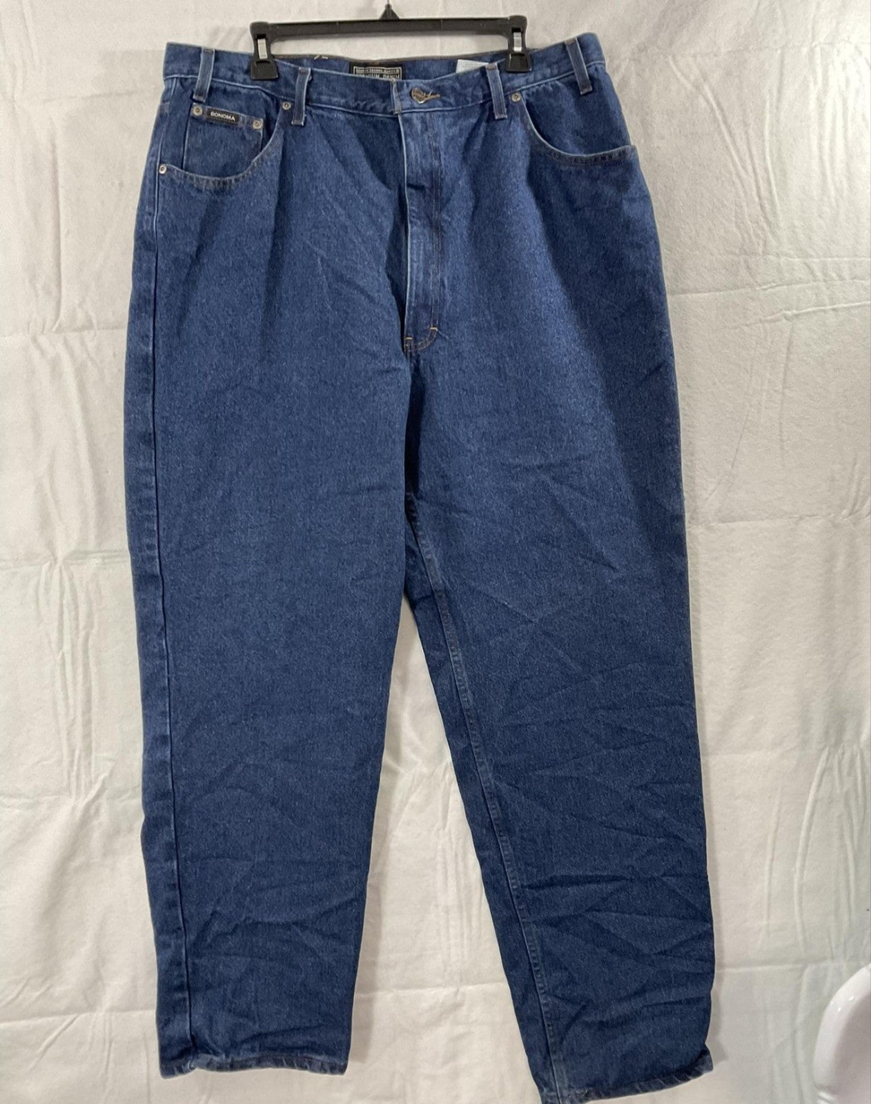 VTG Sonoma Jeans Mens 40x34 Blue Premium Denim Loose Relaxed Fit Straight Leg