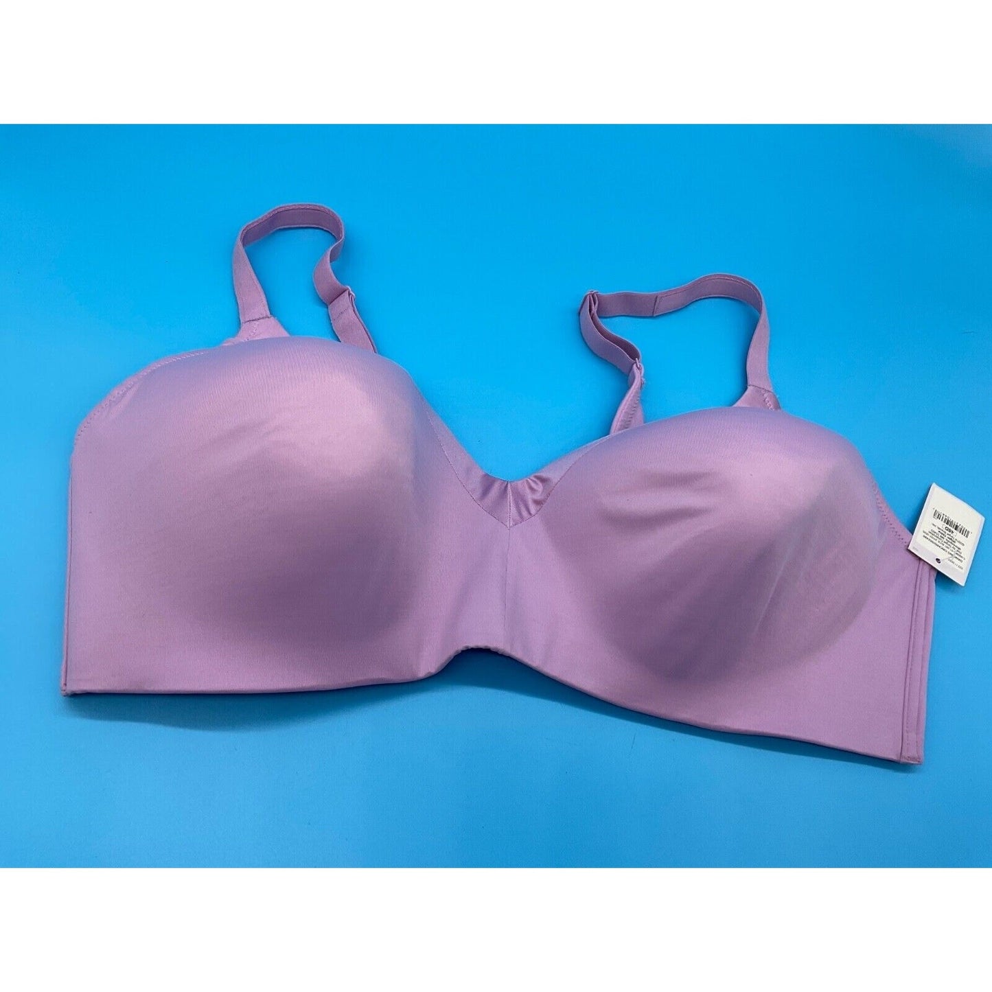 Auden Plus Lightly Lined Wirefree Bra 48D Dancing Orchid Stretch NWT