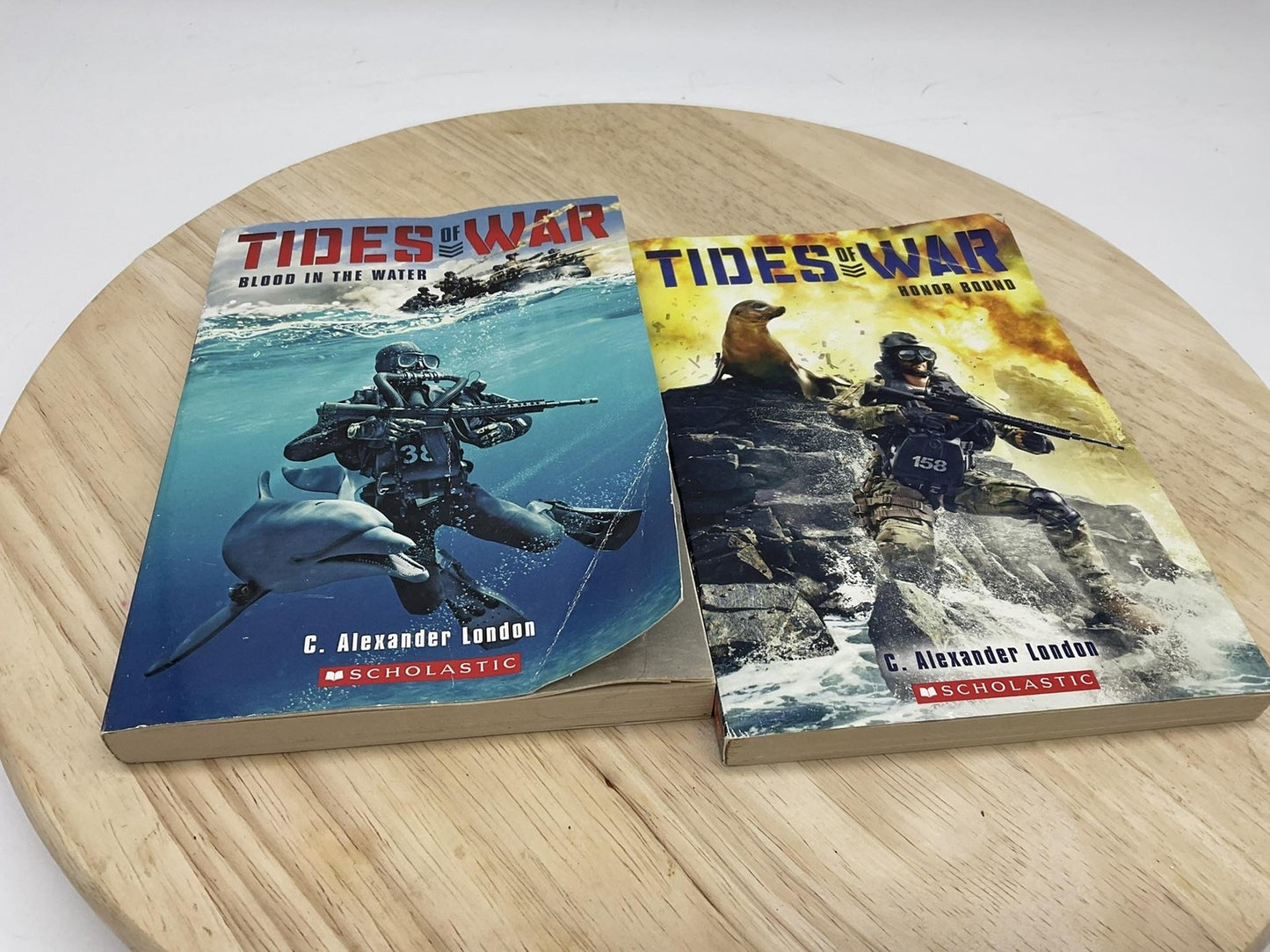 Scholastic Tides Of War 2-Book Set C. Alexander London Blood Honor Paperback Lot
