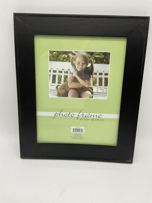 Black Photo Frame 8x10 Plastic Rectangular Free Standing Tabletop Picture