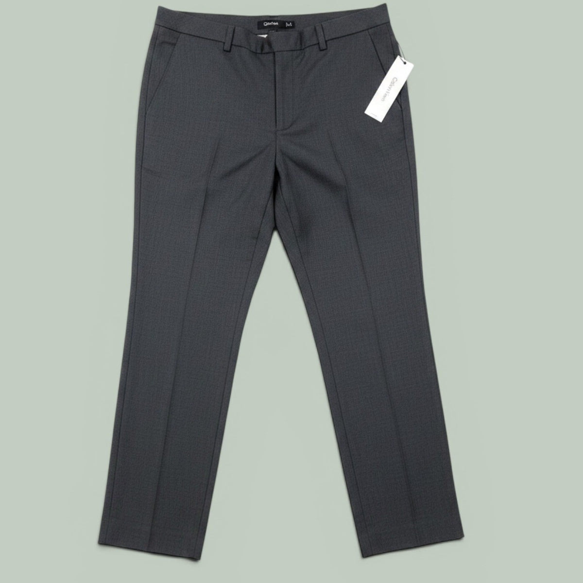 Calvin Klein Highline Dress Pants Womens 16 Grey Tapered Ankle Trousers NWT