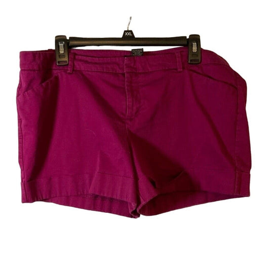 Wassio Fit 3 Women's Maroon Shorts Size 16, 2 Front Pockets 90's Style